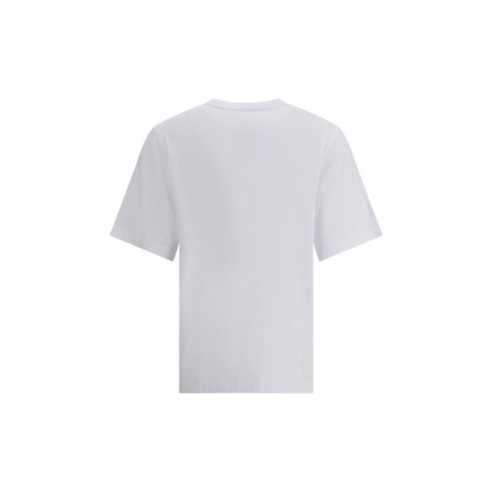 Maison Kitsuné White Cotton T-Shirt - Luxe Nova