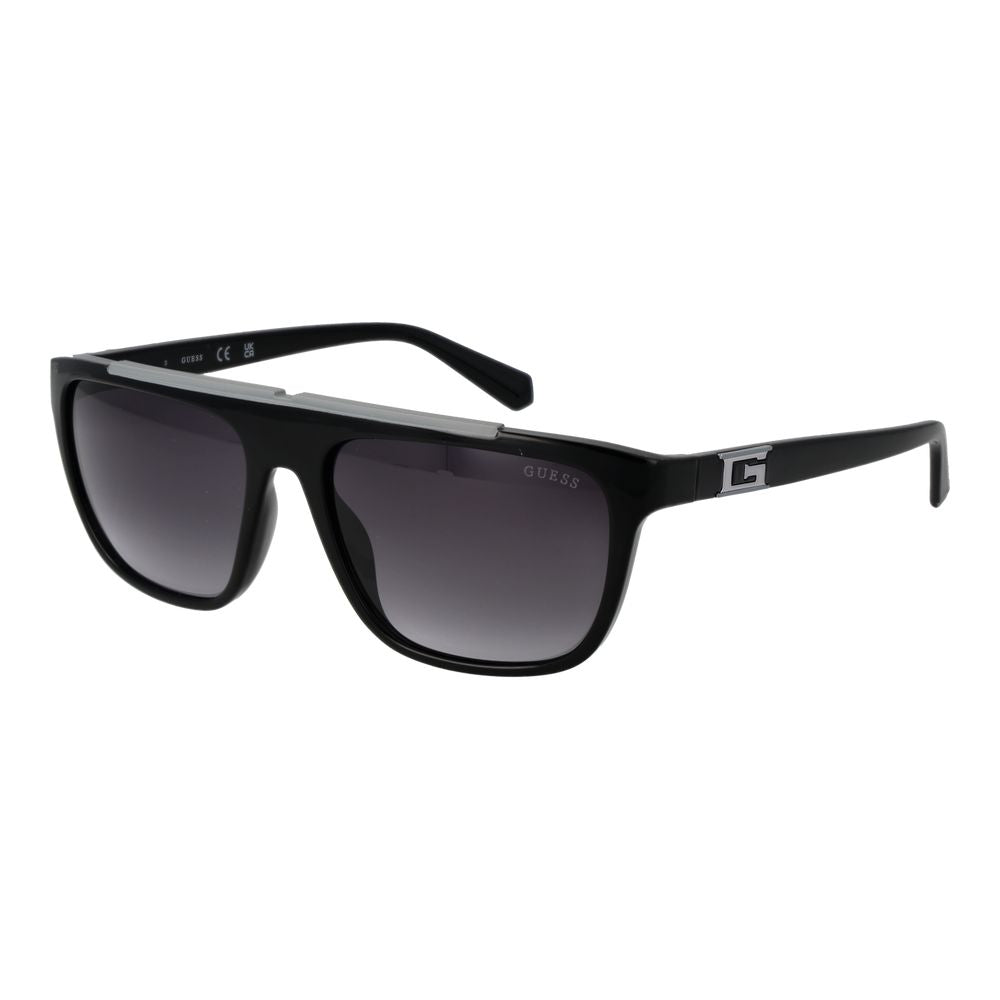 Guess Black Stainless Steel Sunglasses - Luxe Nova
