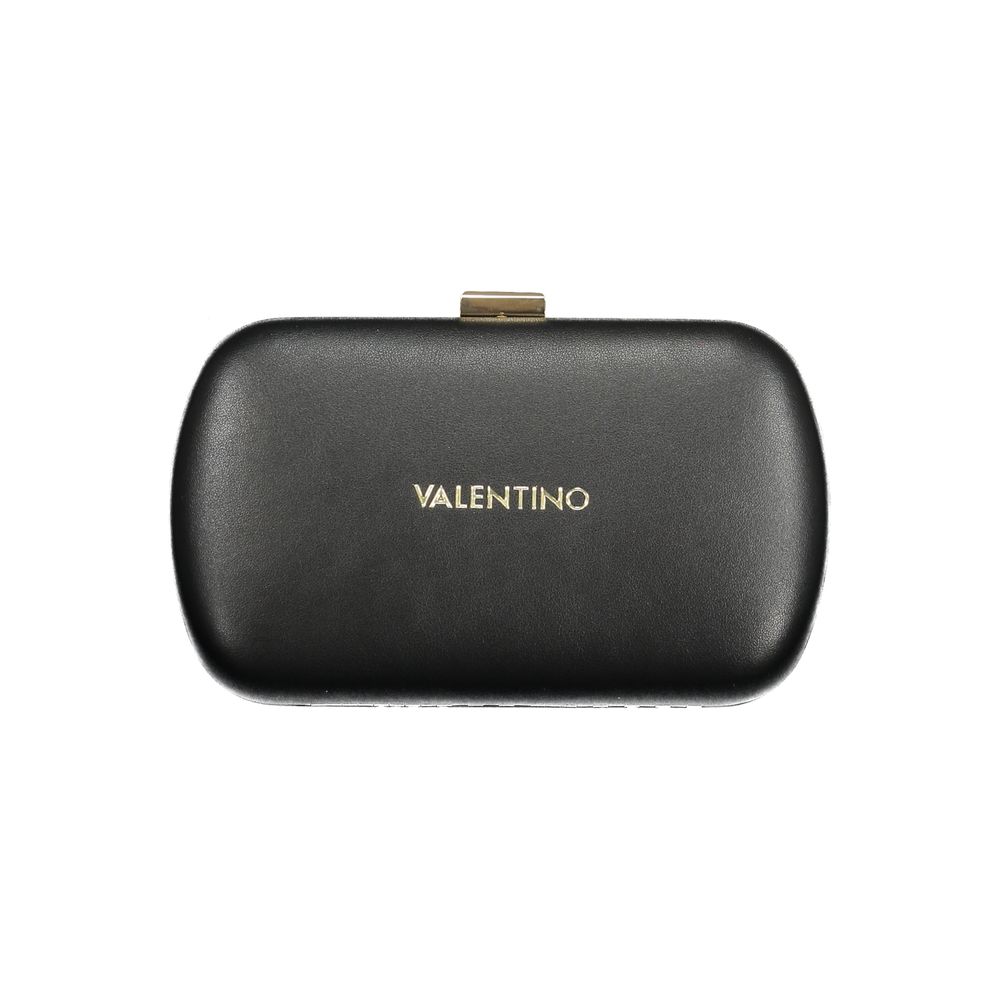Mario Valentino Black Polyurethane Women Handbag - Luxe Nova