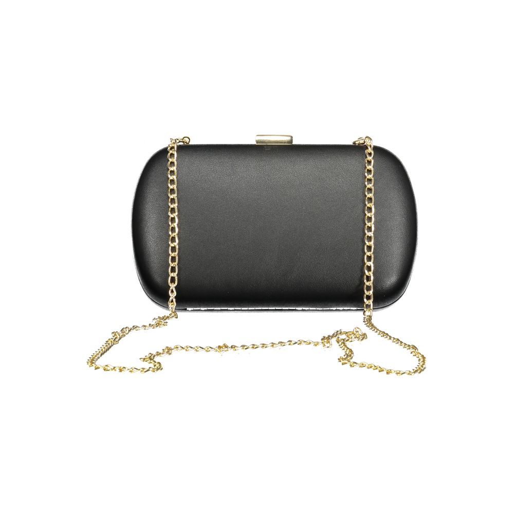 Mario Valentino Black Polyurethane Women Handbag - Luxe Nova