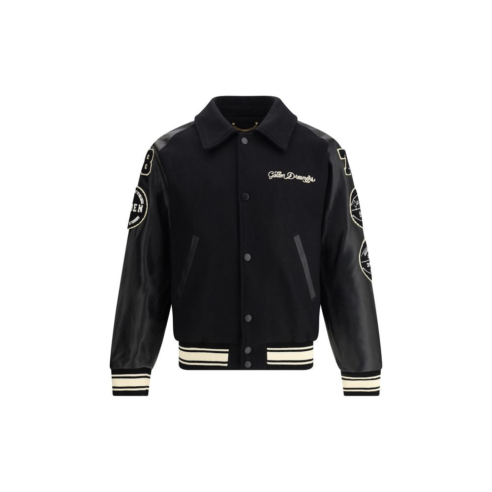 Golden Goose Black Fleece Wool Bomber - Luxe Nova
