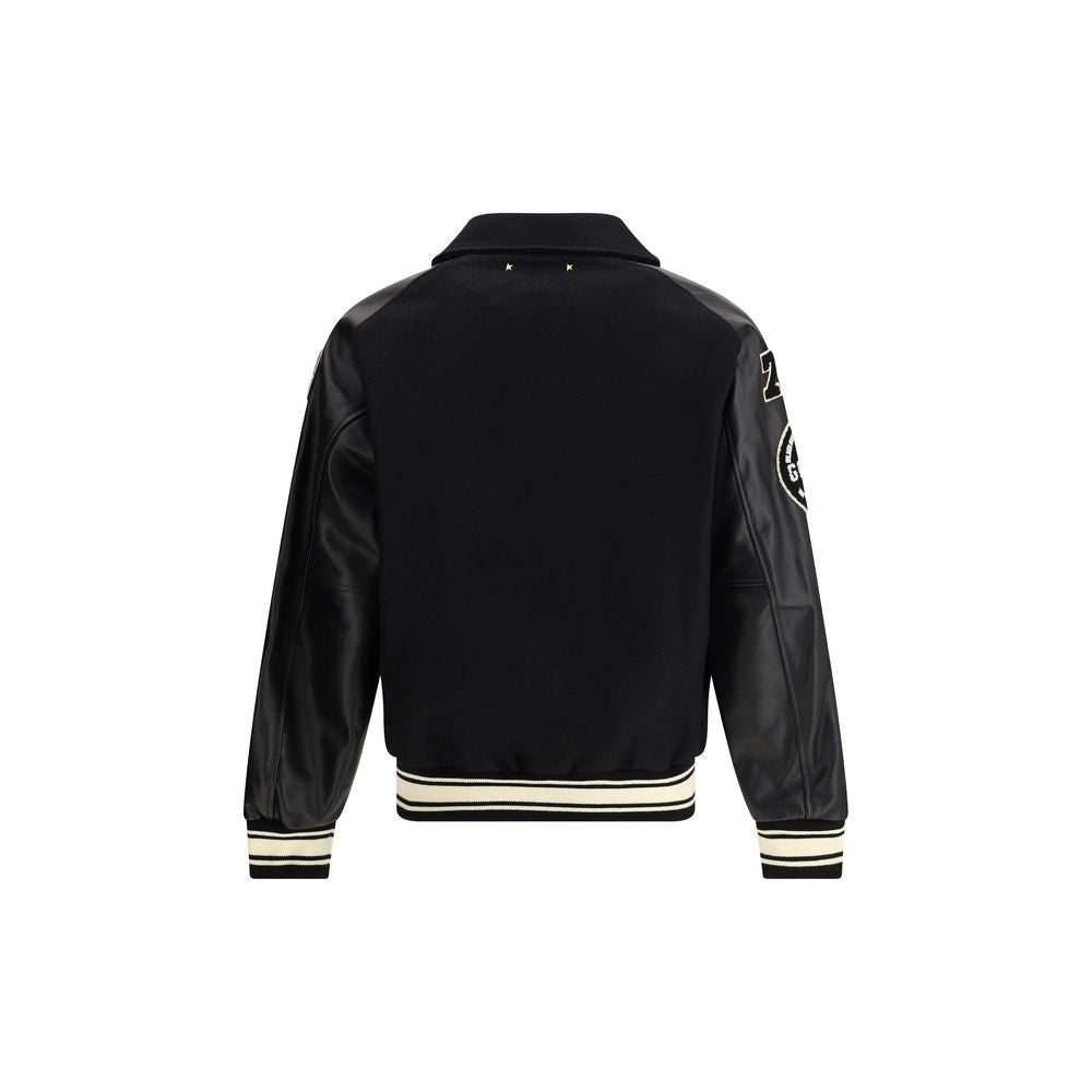 Golden Goose Black Fleece Wool Bomber - Luxe Nova