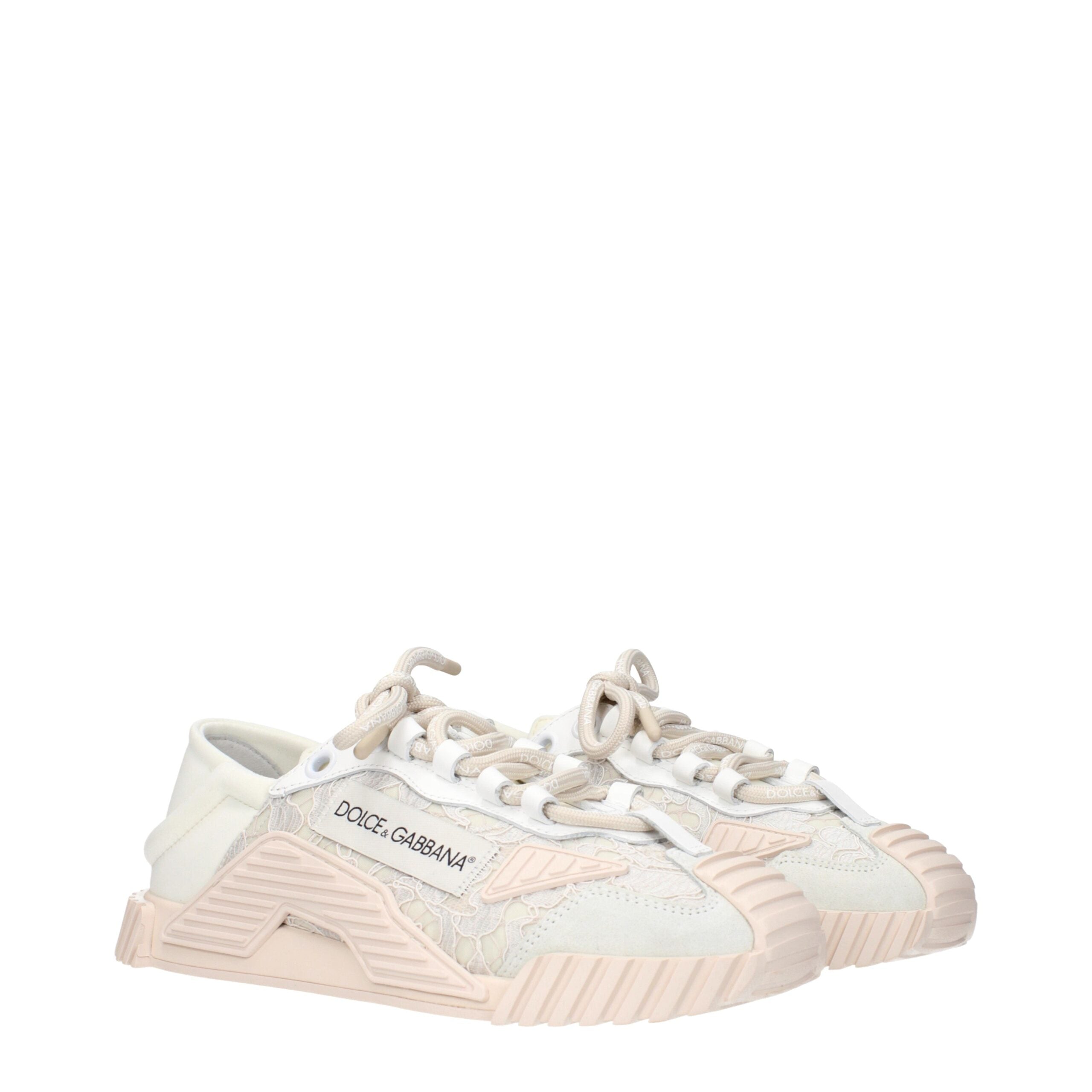 Dolce & Gabbana Gray Fabric Sneakers