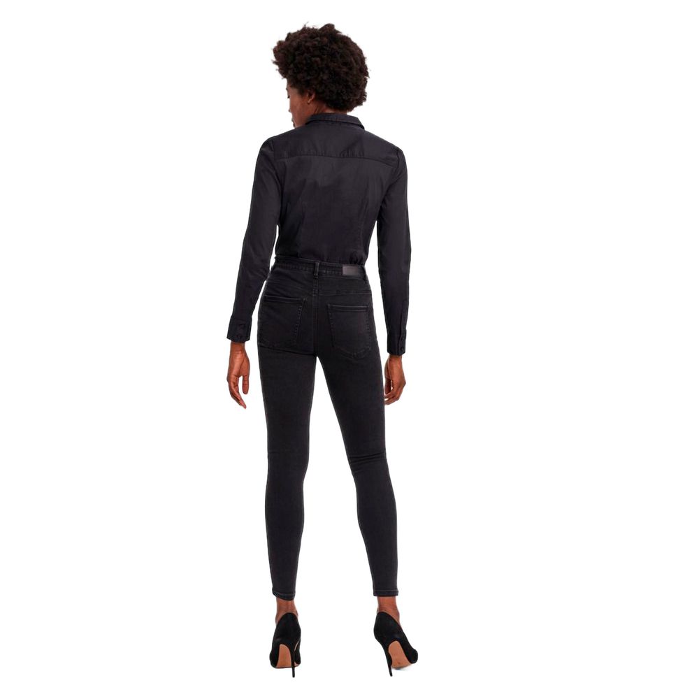 Vero Moda Black Cotton Bodysuit
