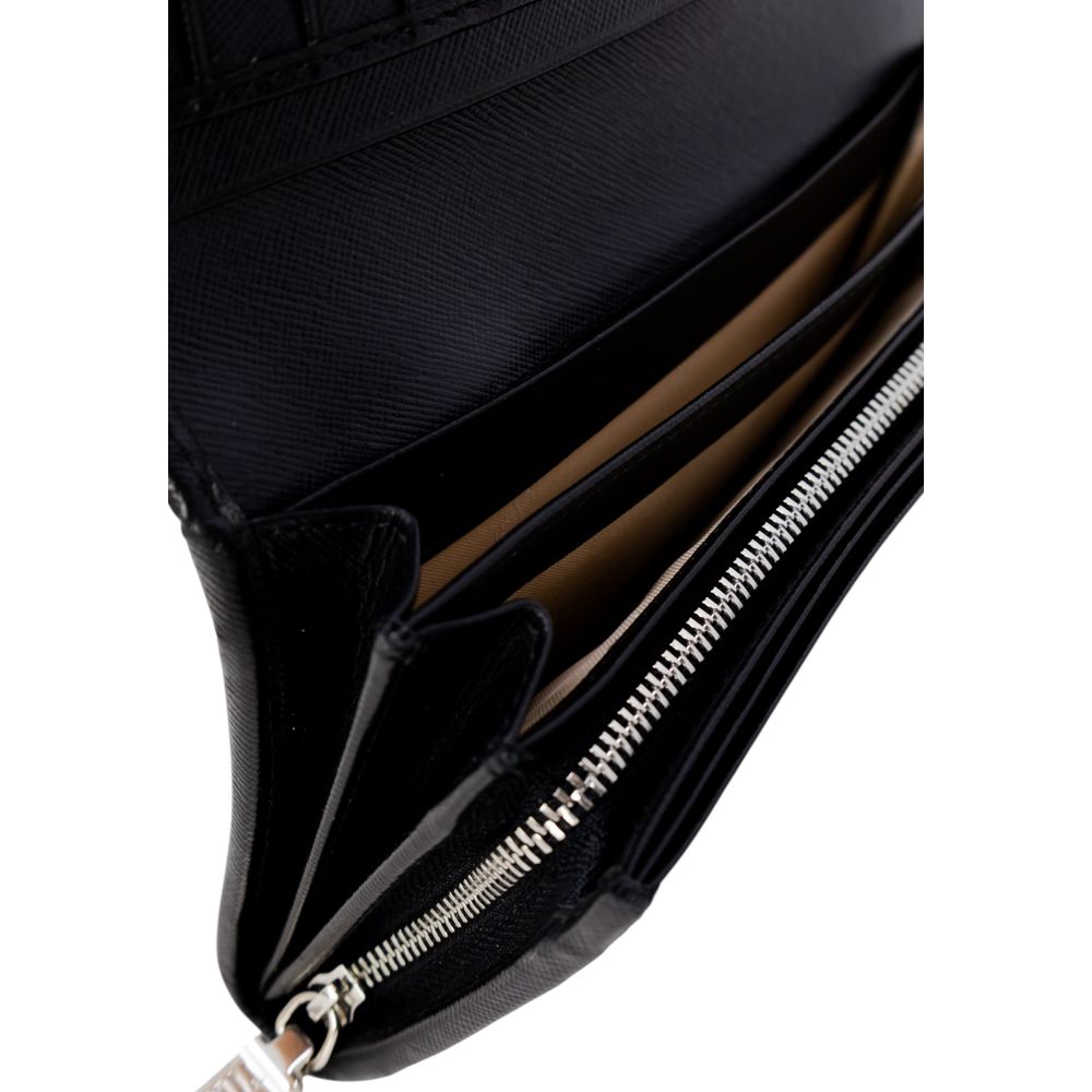 Alviero Martini Prima Classe Black Leather Wallet - Luxe Nova