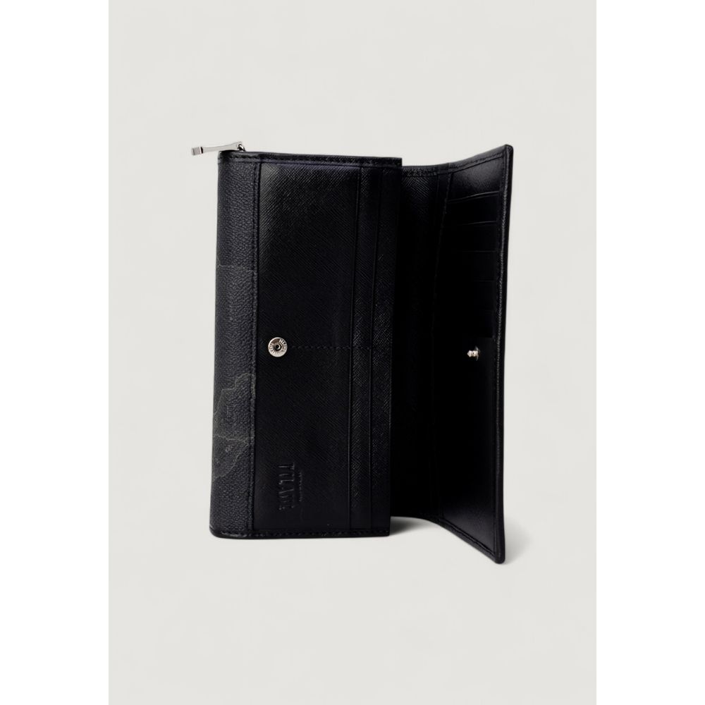 Alviero Martini Prima Classe Black Leather Wallet - Luxe Nova