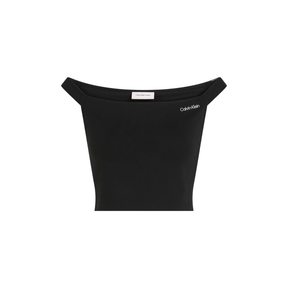 Calvin Klein Jeans Black Viscose Top - Luxe Nova