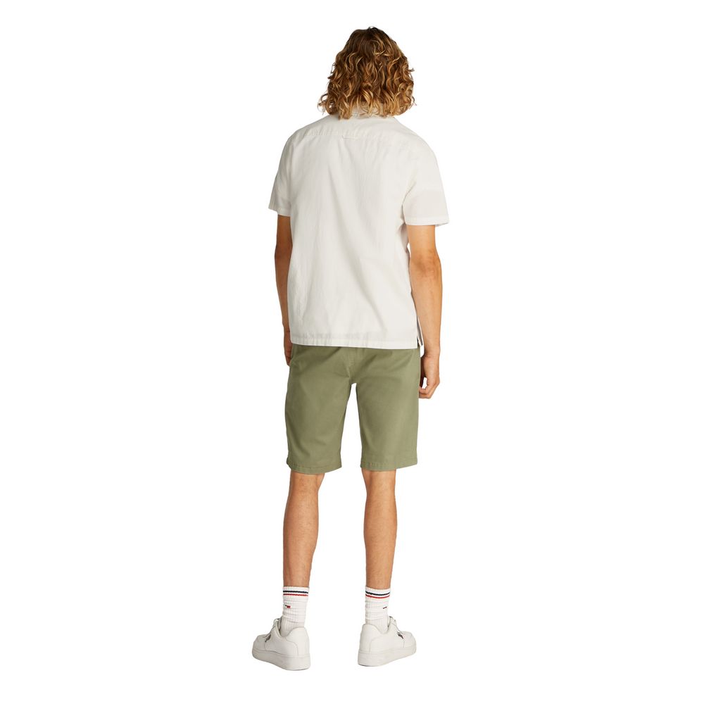 Tommy Hilfiger Jeans Cream Cotton Shortsleeve Shirt