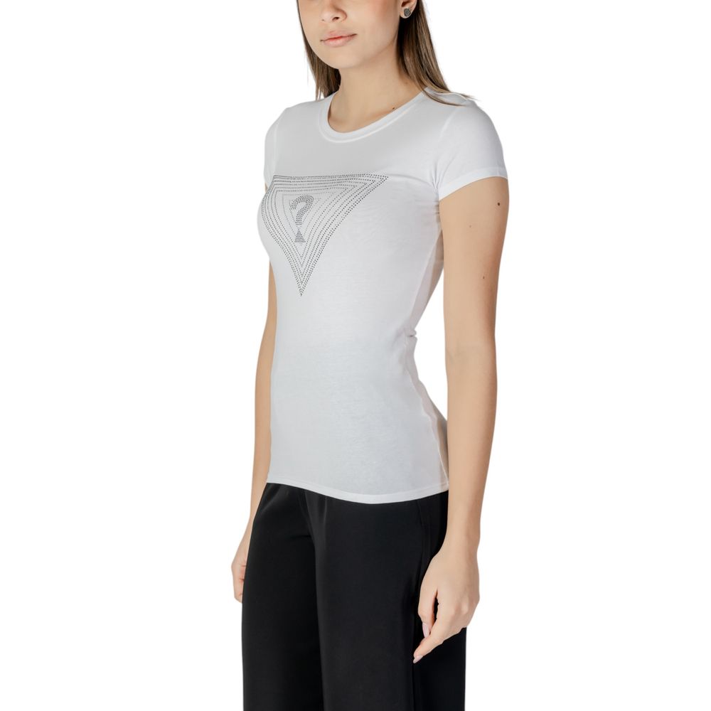 Guess White Cotton T-Shirt - Luxe Nova