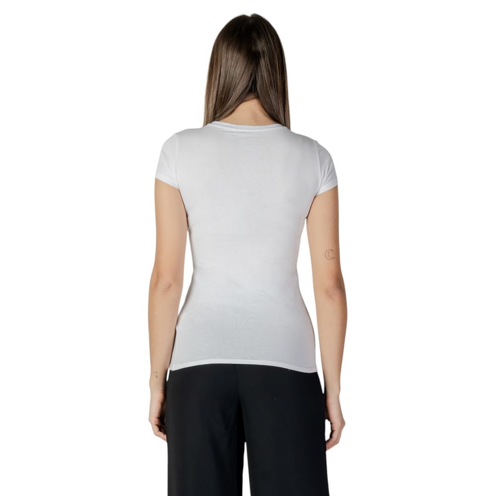 Guess White Cotton T-Shirt - Luxe Nova