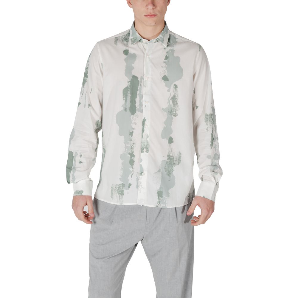 Antony Morato Bicolor Viscose Pattern Shirt - Luxe Nova