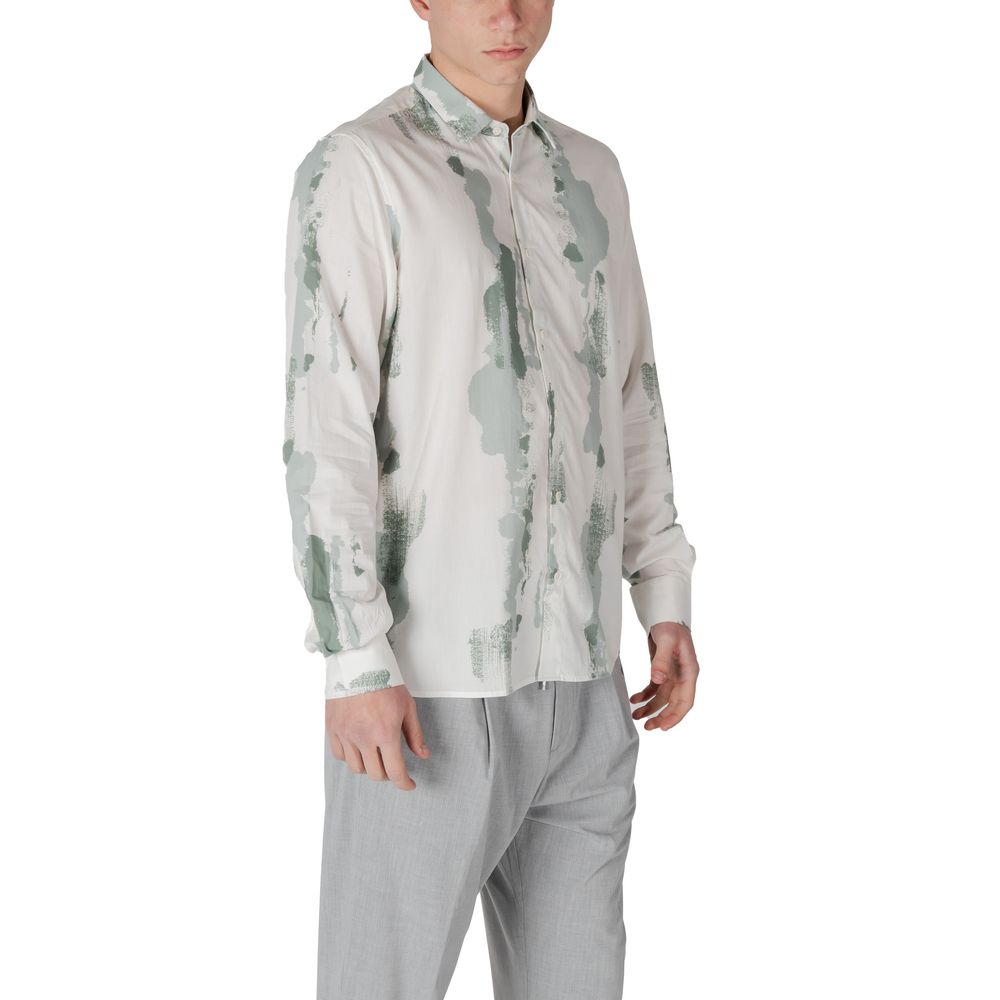 Antony Morato Bicolor Viscose Pattern Shirt - Luxe Nova