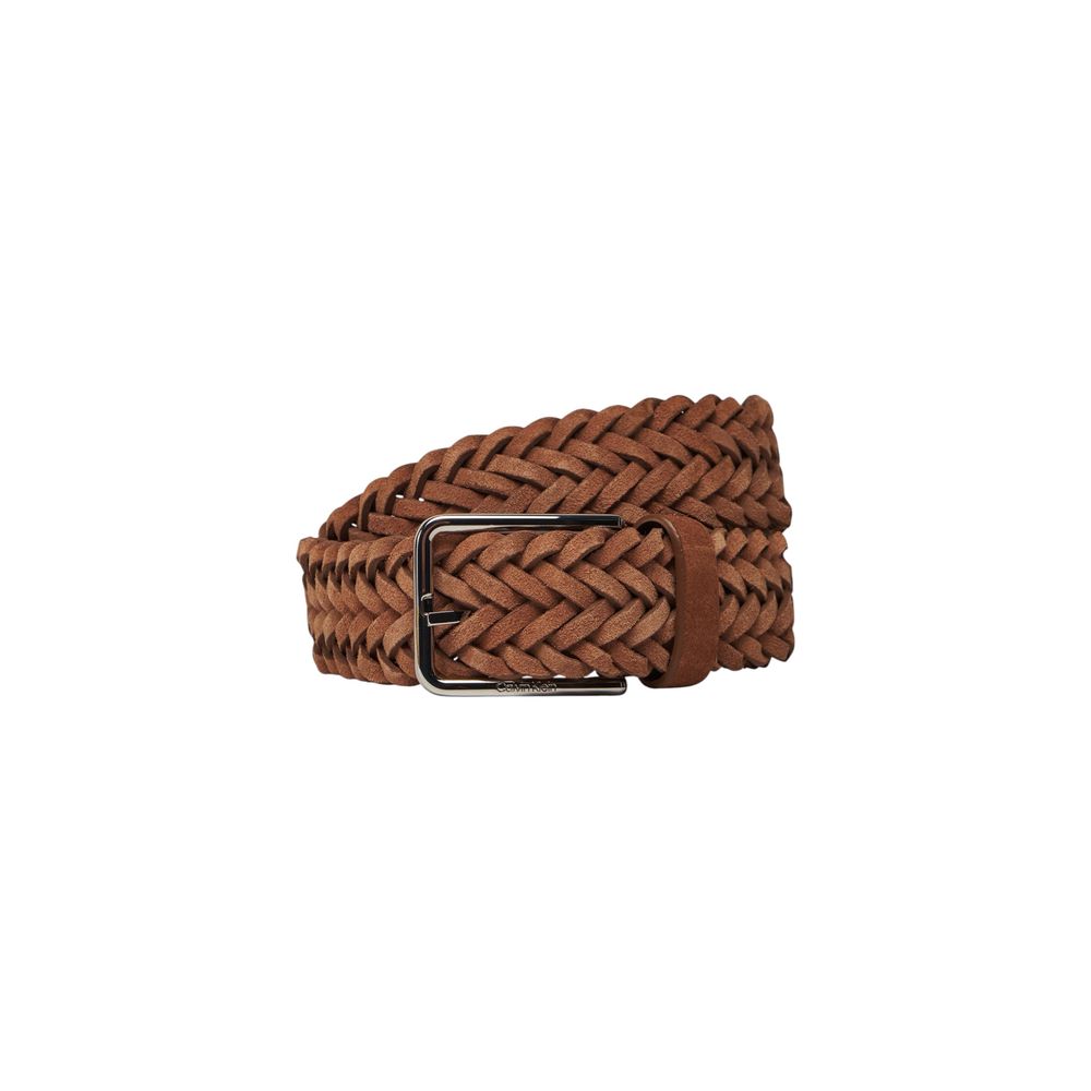 Calvin Klein Brown Leather Regular Belt - Luxe Nova