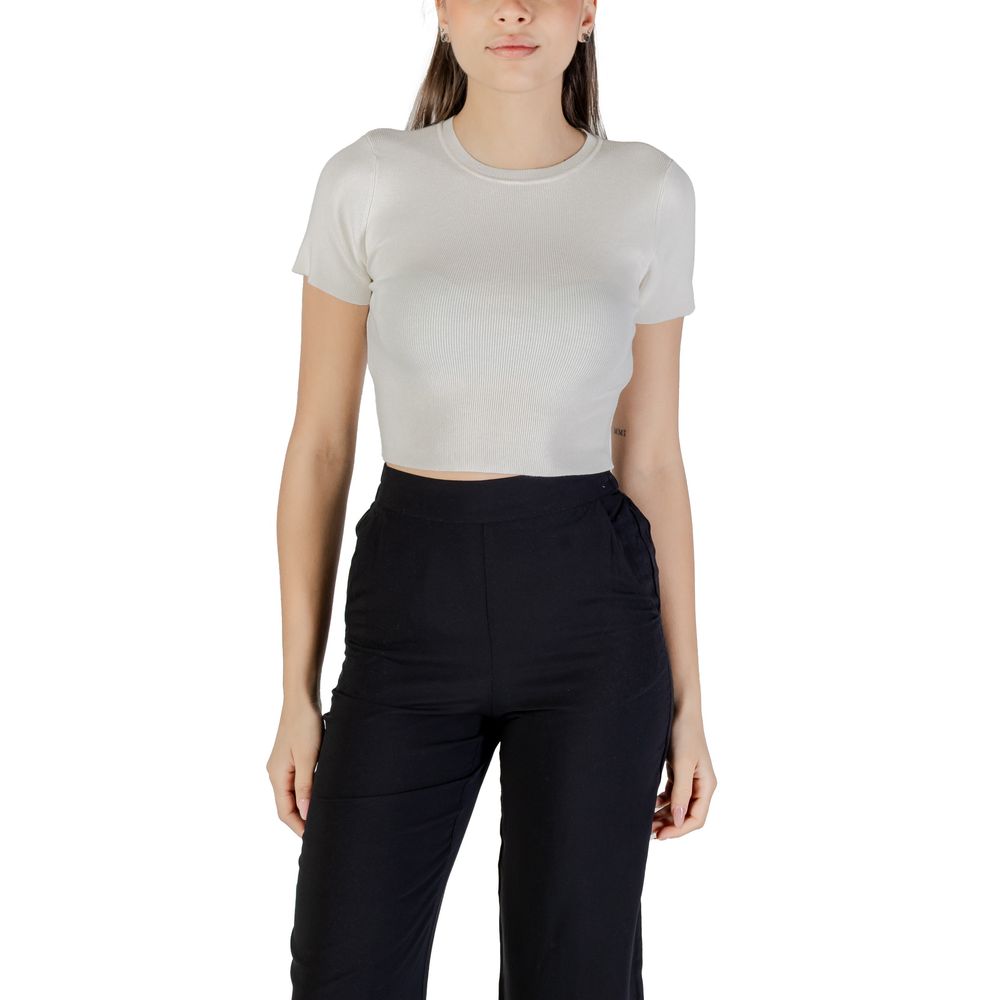 Jacqueline De Yong White Viscose Bodysuit - Luxe Nova