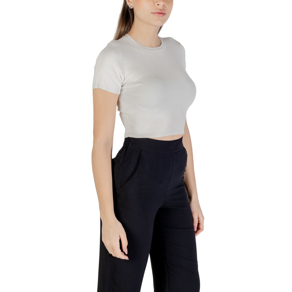 Jacqueline De Yong White Viscose Bodysuit - Luxe Nova