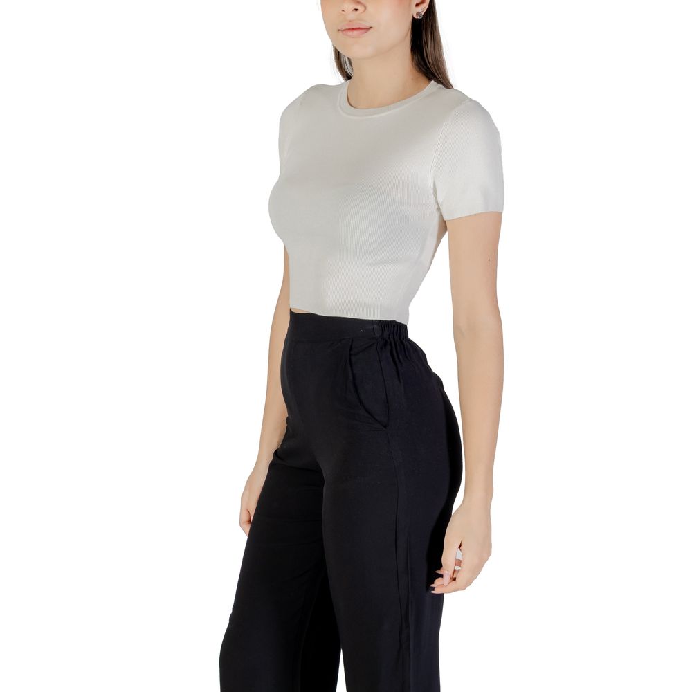 Jacqueline De Yong White Viscose Bodysuit - Luxe Nova