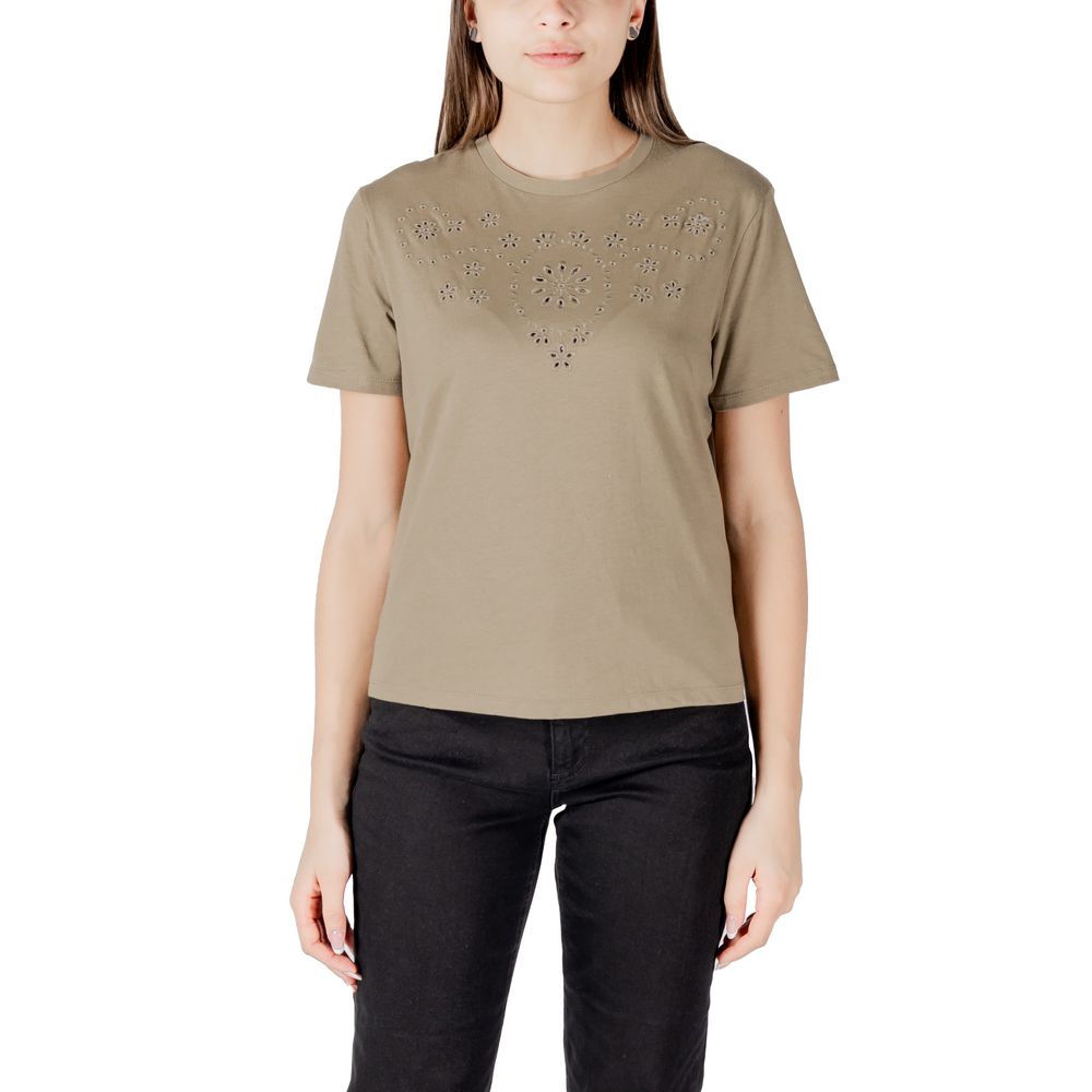 Jacqueline De Yong Bicolor Cotton T-Shirt - Luxe Nova