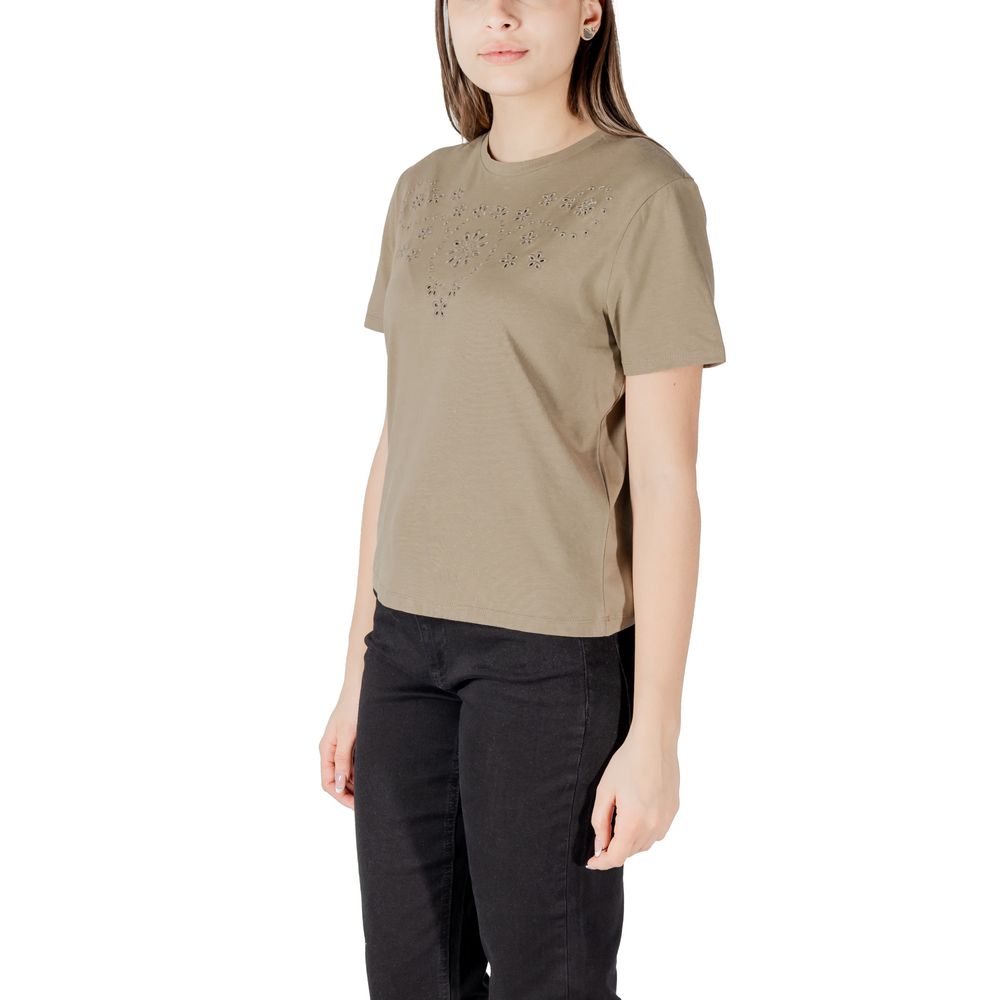 Jacqueline De Yong Bicolor Cotton T-Shirt - Luxe Nova