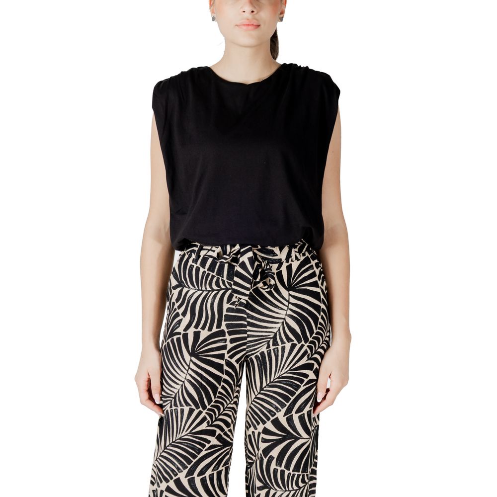 Jacqueline De Yong Black Cotton Top - Luxe Nova