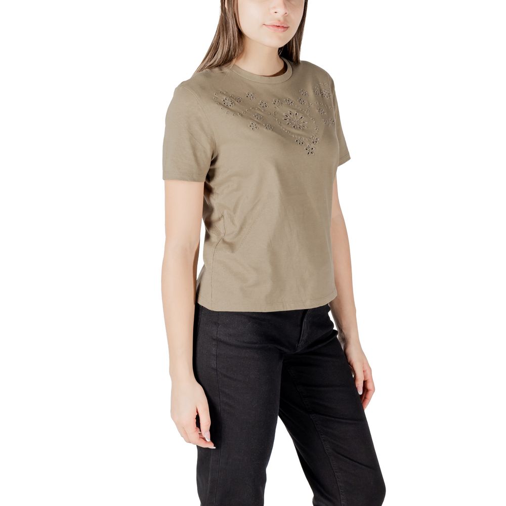 Jacqueline De Yong Bicolor Cotton T-Shirt - Luxe Nova