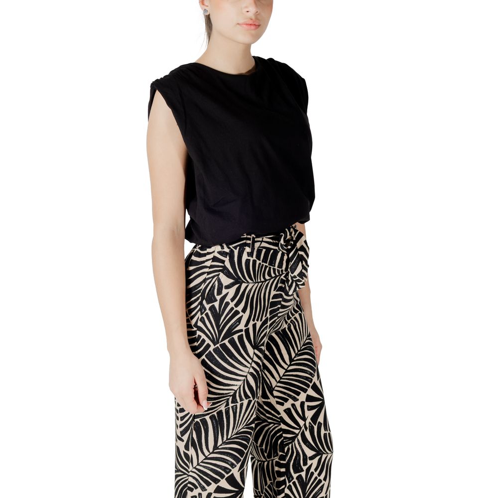 Jacqueline De Yong Black Cotton Top - Luxe Nova