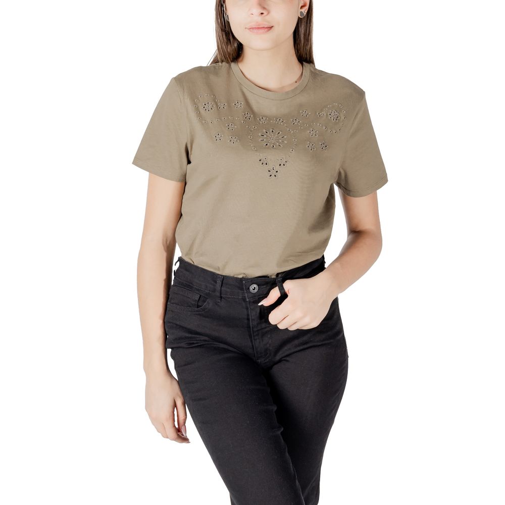 Jacqueline De Yong Bicolor Cotton T-Shirt - Luxe Nova