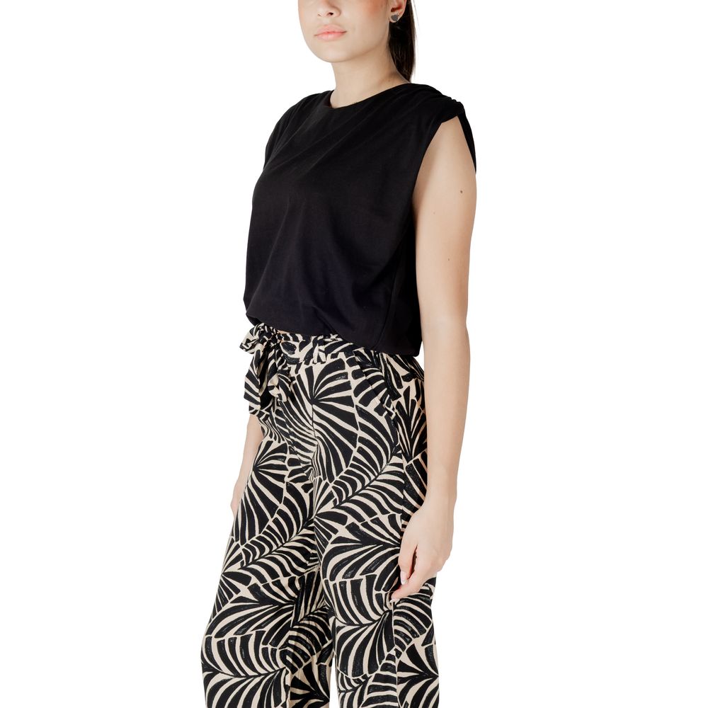 Jacqueline De Yong Black Cotton Top - Luxe Nova