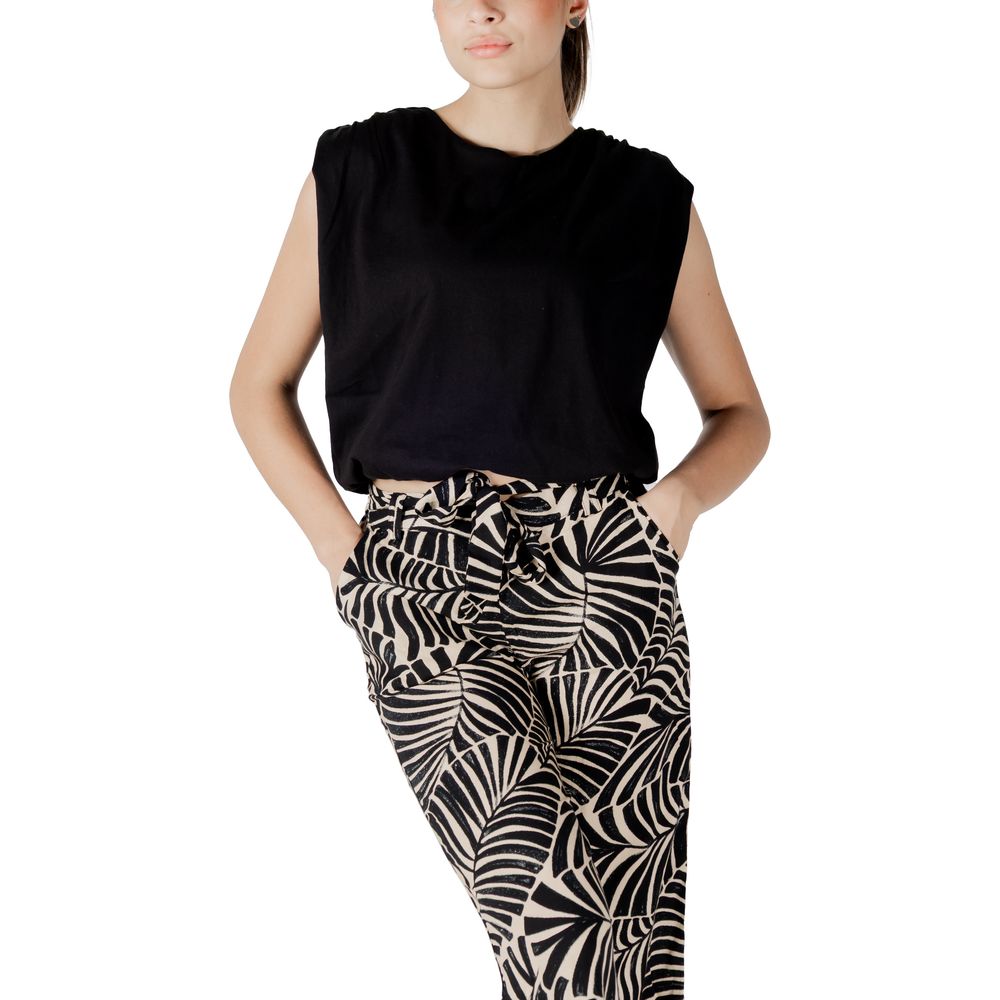 Jacqueline De Yong Black Cotton Top - Luxe Nova