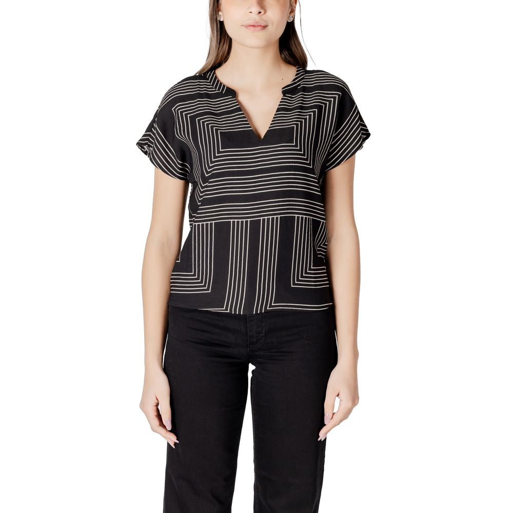 Jacqueline De Yong Black Viscose Sportswear - Luxe Nova