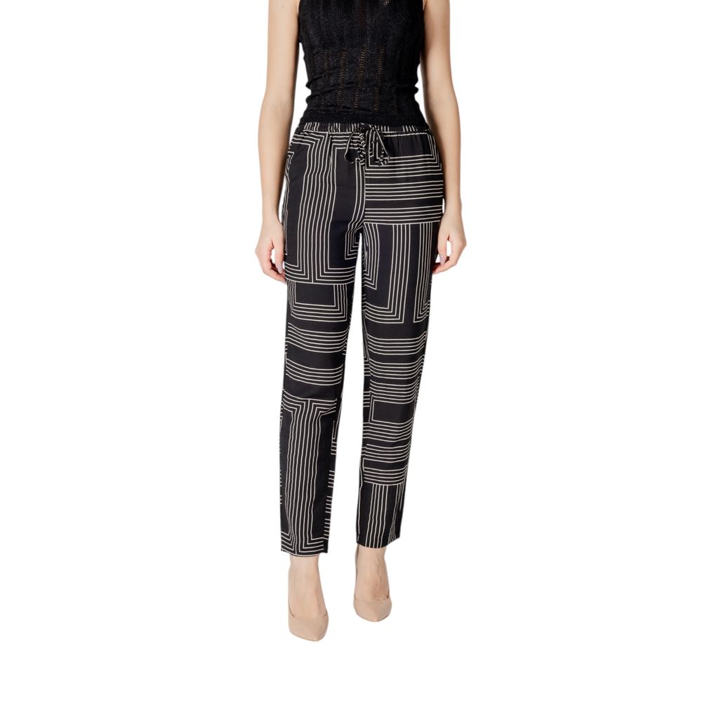 Jacqueline De Yong Black Viscose Pants - Luxe Nova