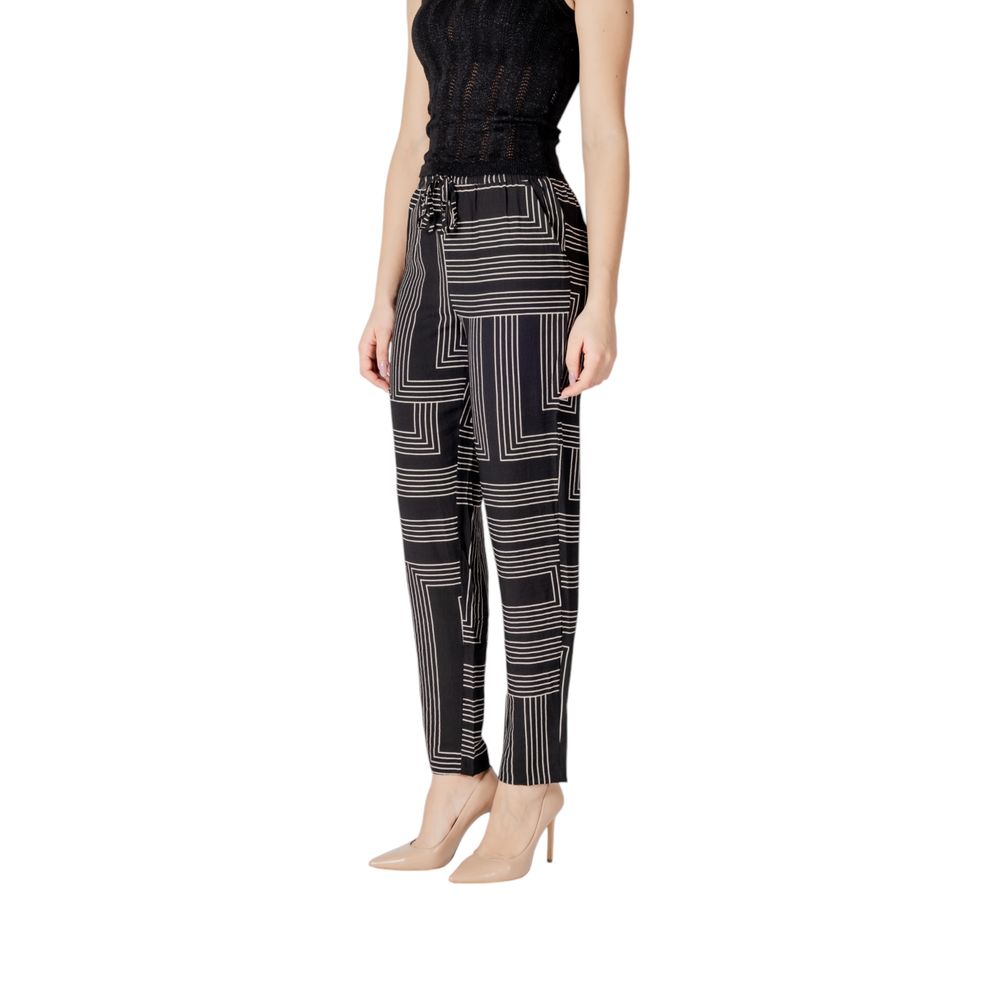 Jacqueline De Yong Black Viscose Pants - Luxe Nova