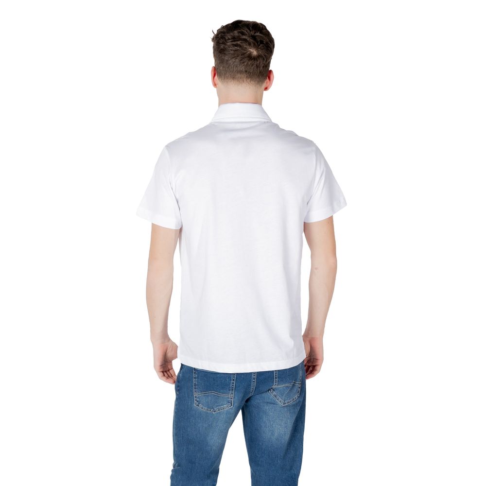 Emporio Armani Underwear White Cotton Polo Shirt - Luxe Nova