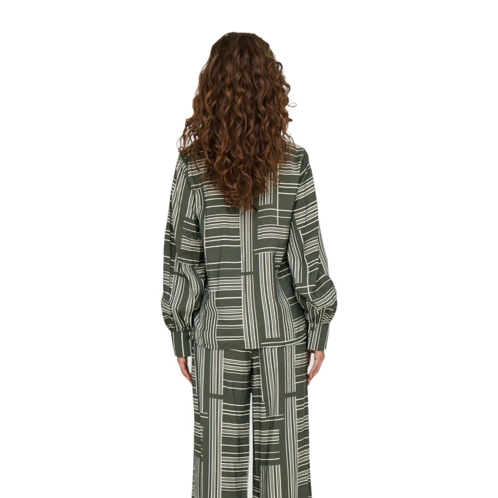 Jacqueline De Yong Green Viscose Blouse - Luxe Nova