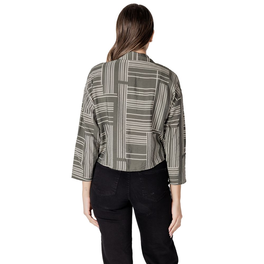 Jacqueline De Yong Green Viscose Blouse - Luxe Nova