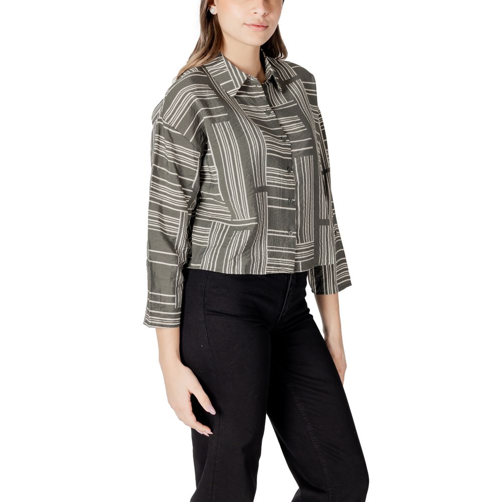 Jacqueline De Yong Green Viscose Blouse - Luxe Nova
