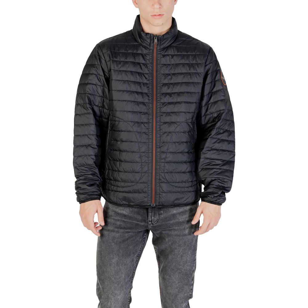 Napapijri Black Polyamide Coat - Luxe Nova