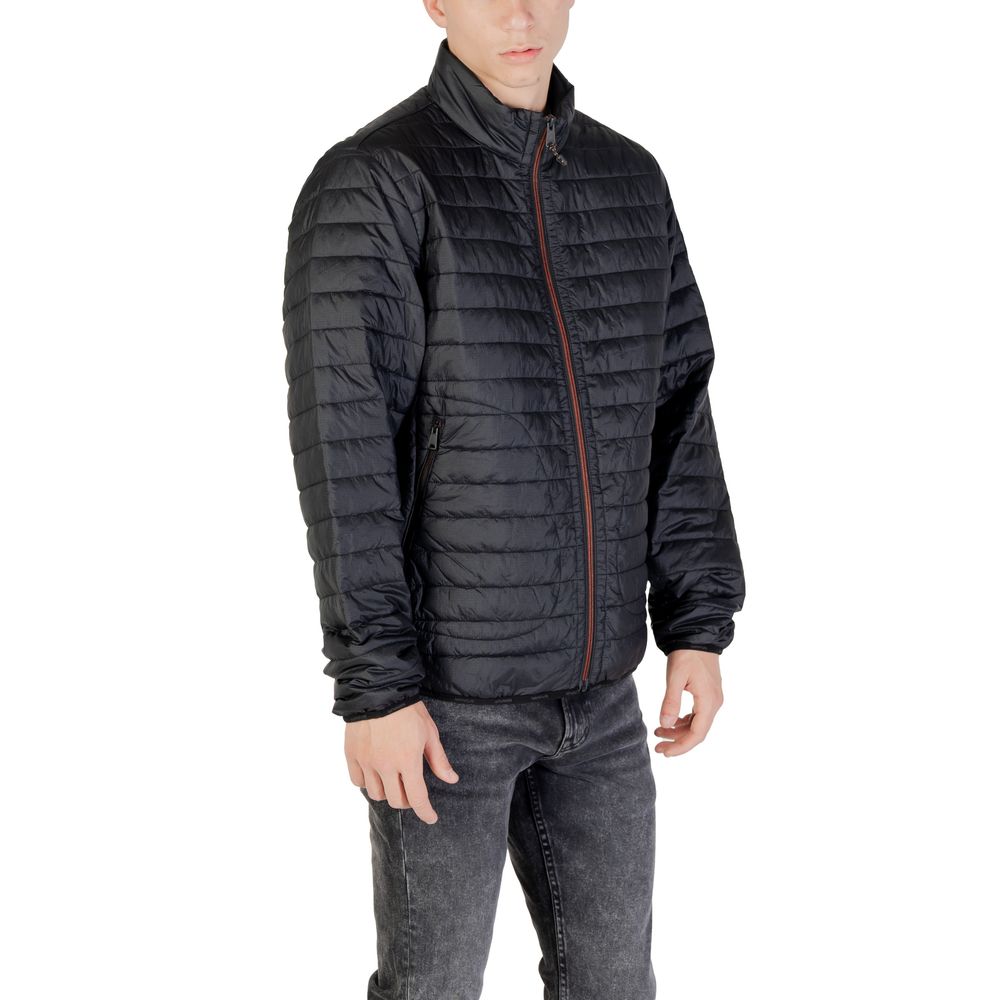 Napapijri Black Polyamide Coat - Luxe Nova