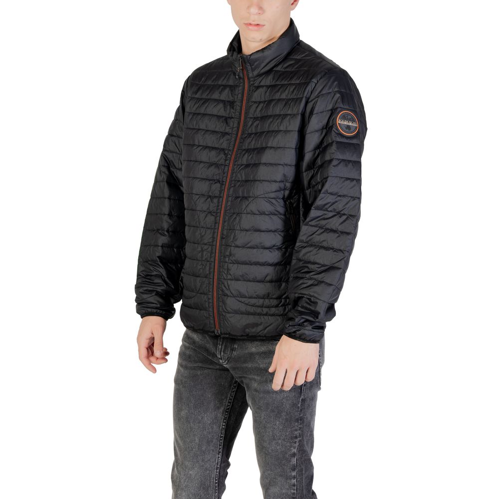 Napapijri Black Polyamide Coat - Luxe Nova