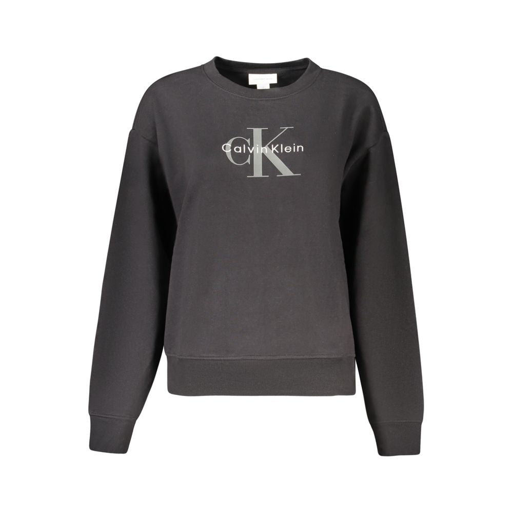 Calvin Klein Black Cotton Women's Sweatshirt - Luxe Nova