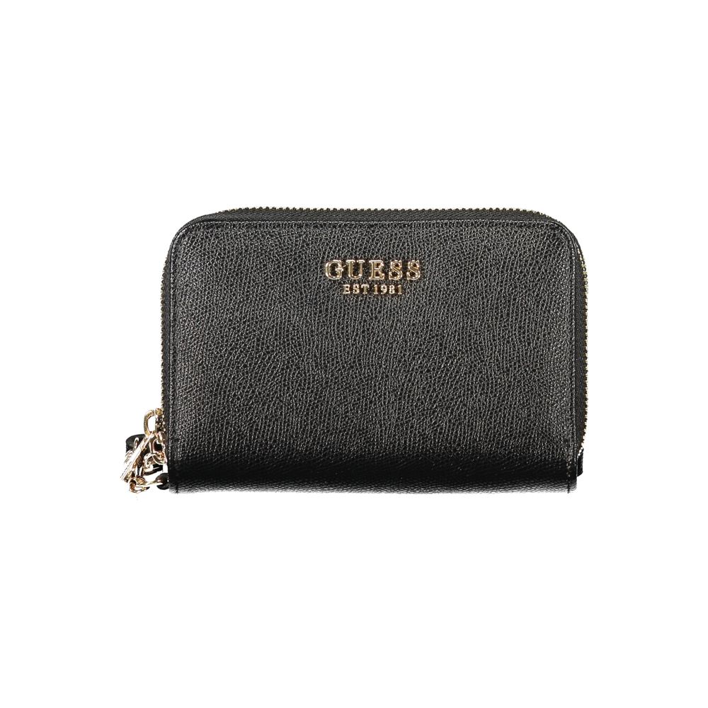Guess Jeans Black Polyurethane Women Wallet - Luxe Nova