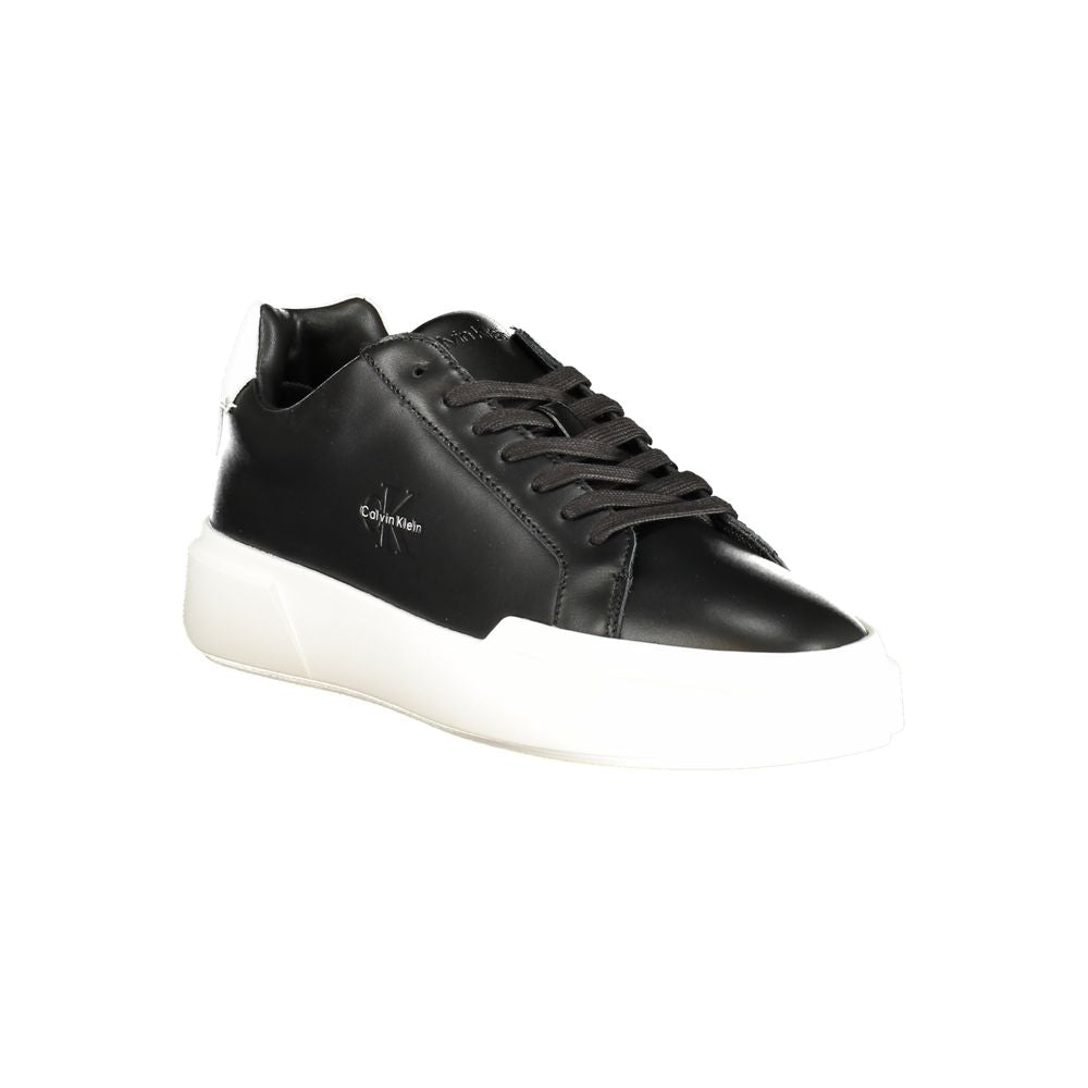 Calvin Klein Black Leather Men Sneaker - Luxe Nova