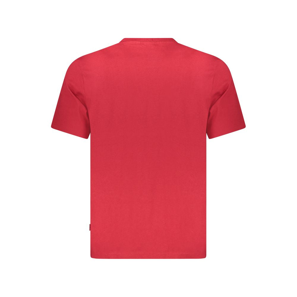 Pepe Jeans Red Cotton Men T-Shirt - Luxe Nova