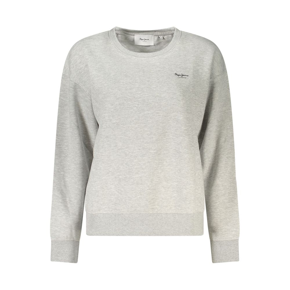 Pepe Jeans Grigio Cotton Women Sweatshirt - Luxe Nova