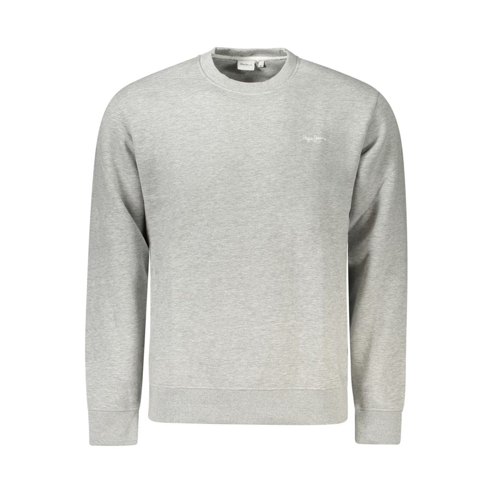 Pepe Jeans Gray Cotton Men's Sweatshirt - Luxe Nova