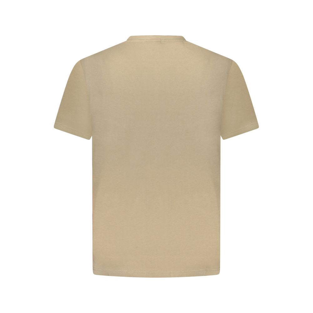 Napapijri Marrone Cotton Mens T-Shirt - Luxe Nova