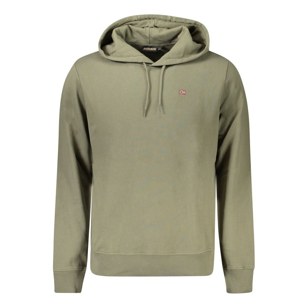 Napapijri Verde Cotton Mens Sweatshirt - Luxe Nova
