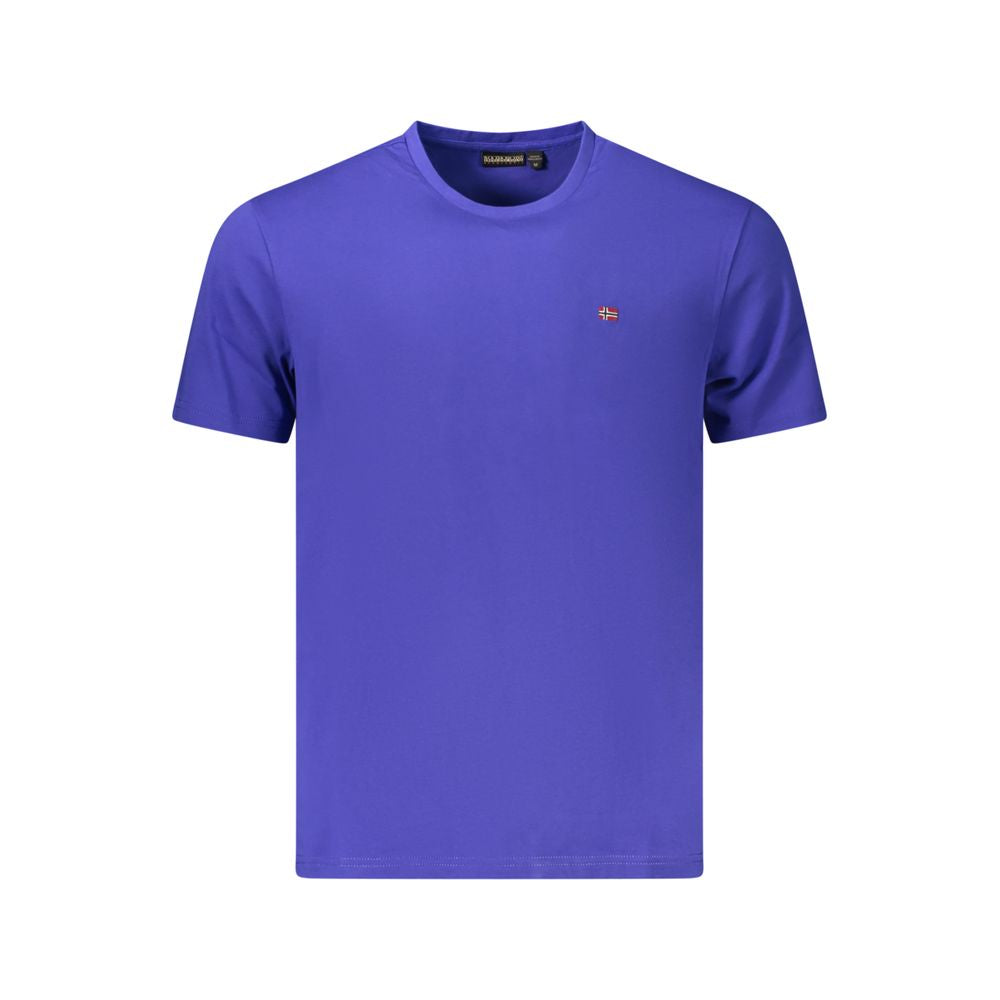 Napapijri Blue Cotton Men's T-Shirt - Luxe Nova