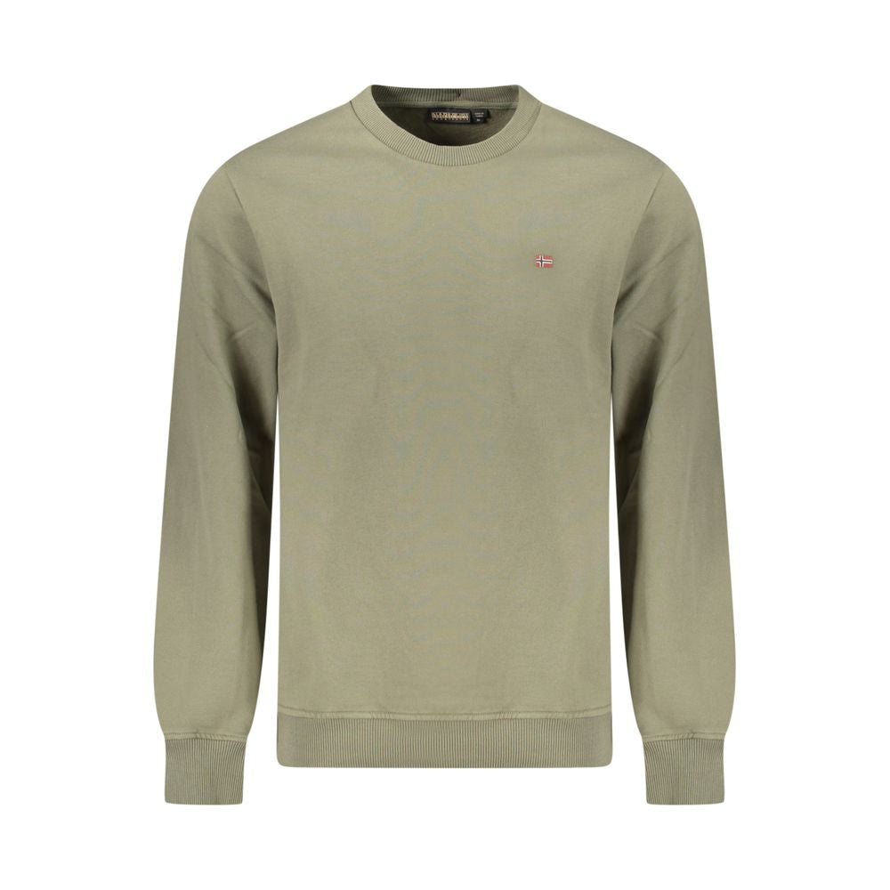 Napapijri Verde Cotton Men's Sweatshirt - Luxe Nova