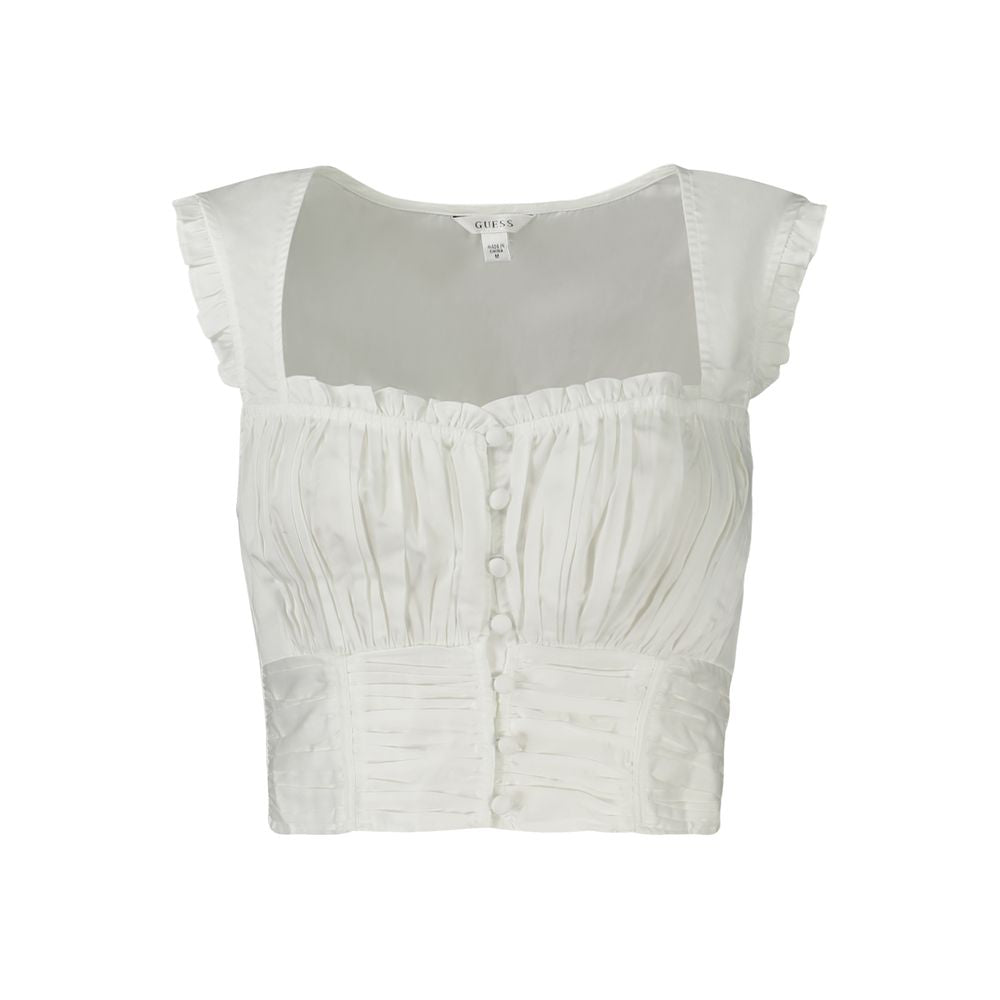 Guess Jeans Bianco Cotton Women Shirt