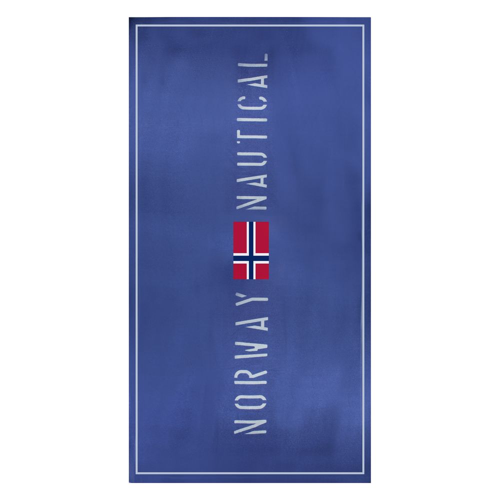 Norway 1963 Blue Polyester Women Beach Towel - Luxe Nova